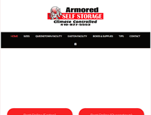 Tablet Screenshot of myarmoredselfstorage.com